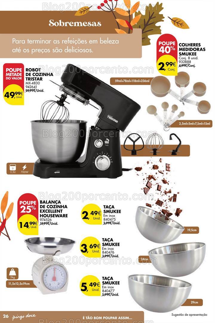 Antevisão Folheto PINGO DOCE Bazar Outono Promoções de 24 setembro a 21 outubro