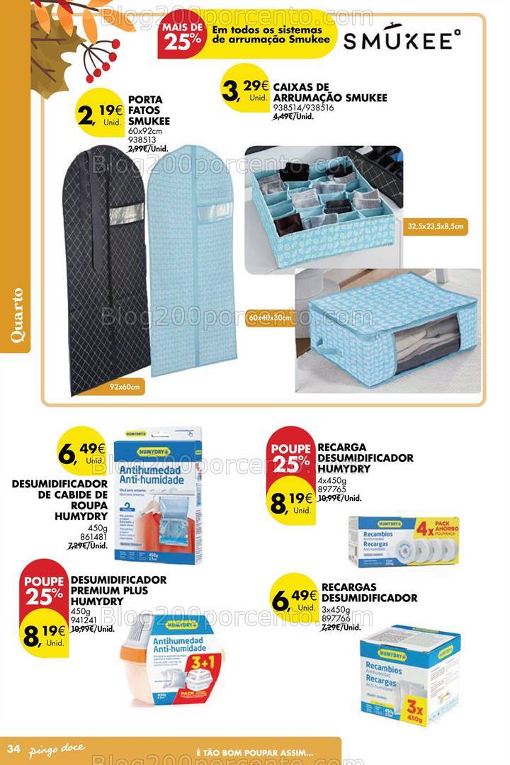 Antevisão Folheto PINGO DOCE Bazar Outono Promoções de 24 setembro a 21 outubro