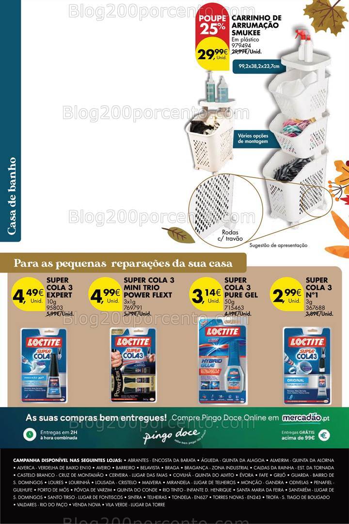 Antevisão Folheto PINGO DOCE Bazar Outono Promoções de 24 setembro a 21 outubro