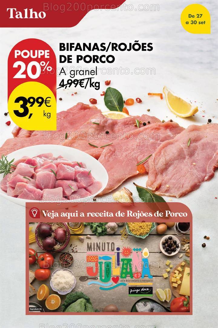 ALERTA - Antevisão Folheto PINGO DOCE Promoções de 28 a 29 setembro