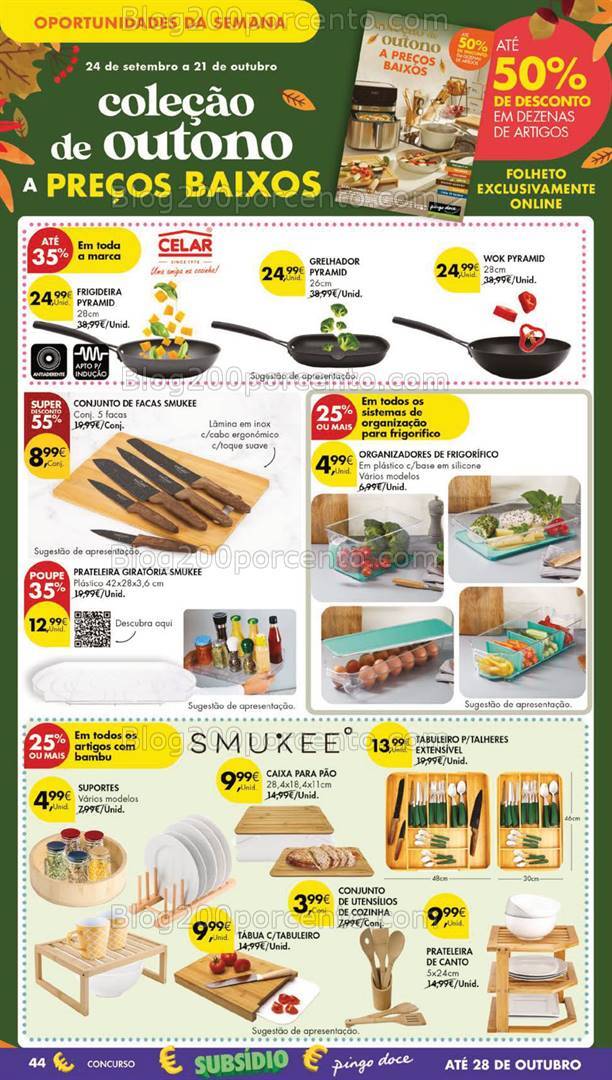 Antevisão Folheto PINGO DOCE Lojas Grandes Promoções de 24 a 30 setembro