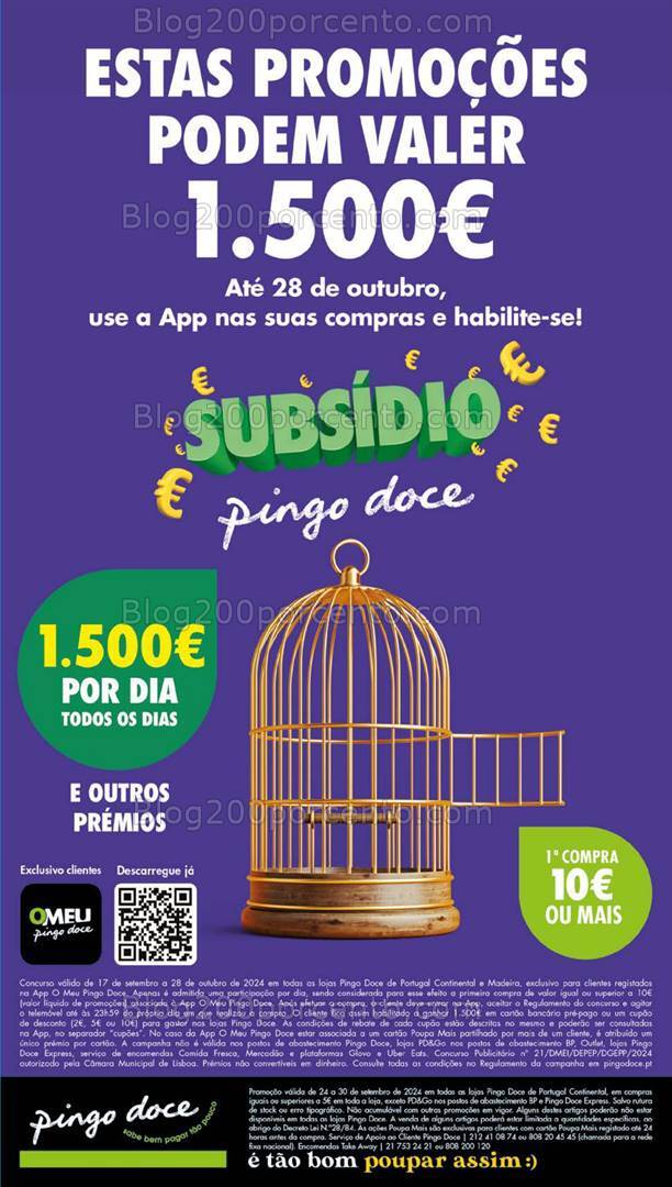 Antevisão Folheto PINGO DOCE Lojas Grandes Promoções de 24 a 30 setembro