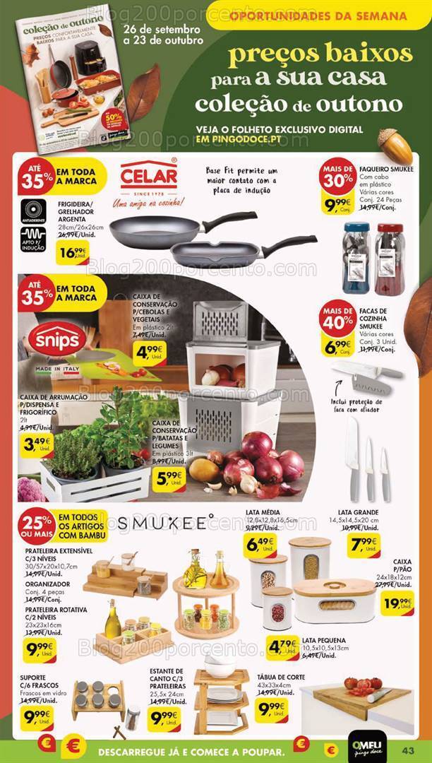 Antevisão Folheto PINGO DOCE Lojas Grandes Promoções de 26 setembro a 2 outubro