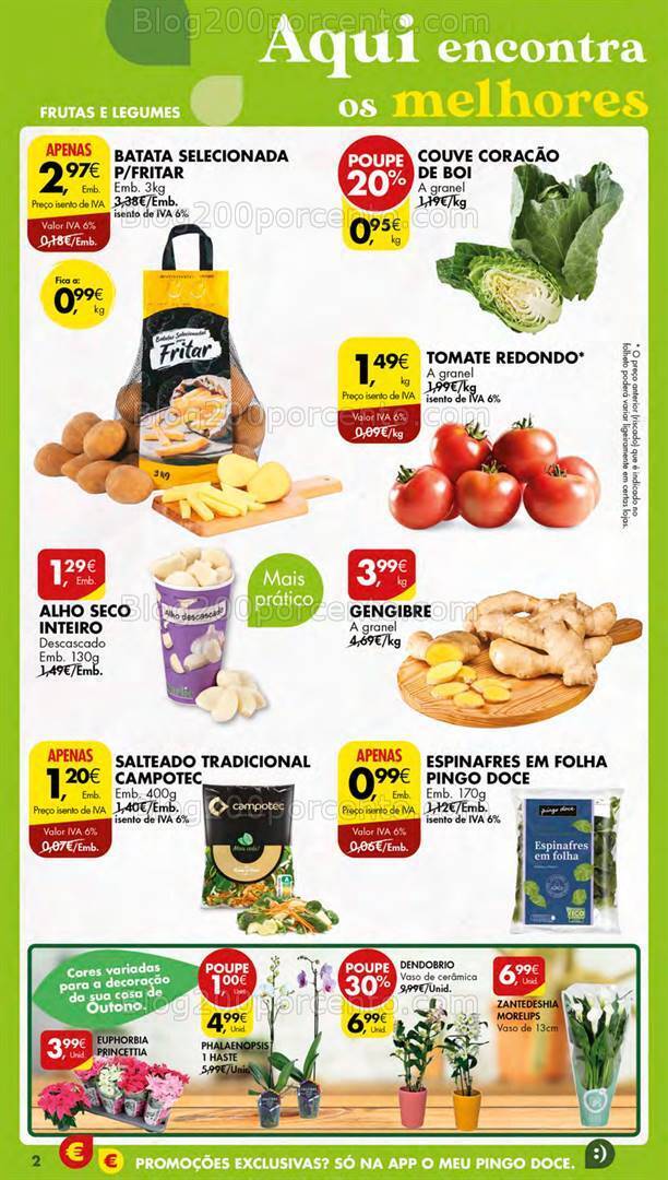 Antevisão Folheto PINGO DOCE Lojas Pequenas Promoções de 26 setembro a 2 outubro