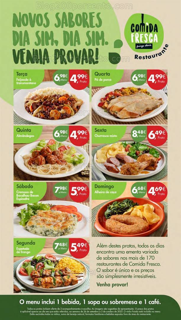 Antevisão Folheto PINGO DOCE Lojas Pequenas Promoções de 26 setembro a 2 outubro
