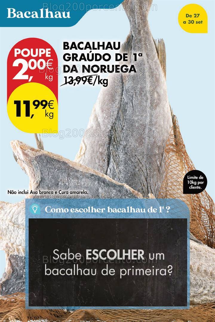 Antevisão Folheto PINGO DOCE Promoções Fim de Semana - 27 a 30 setembro