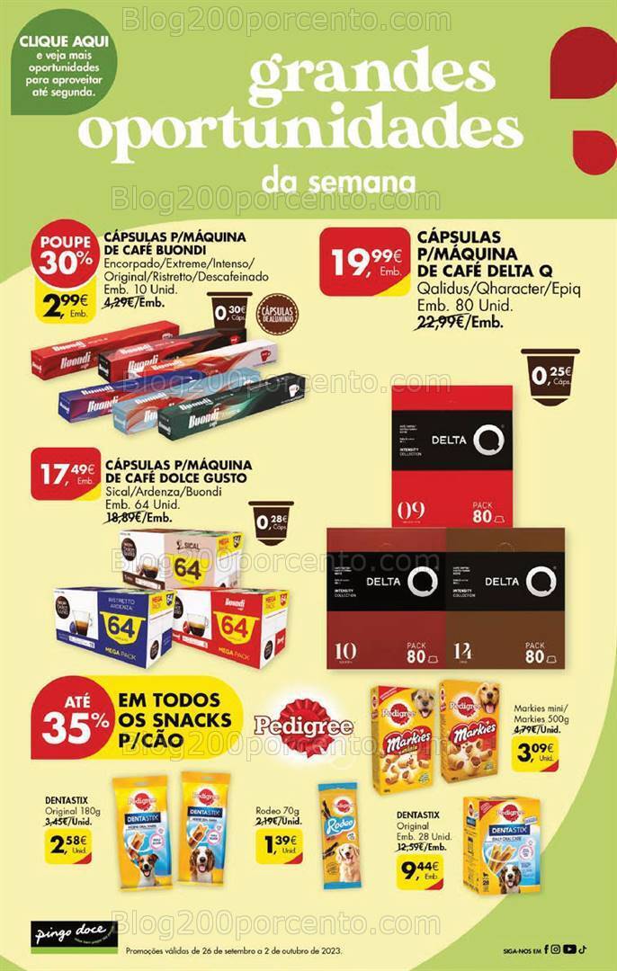 Antevisão Folheto PINGO DOCE Promoções Fim de Semana - 29 setembro a 2 outubro