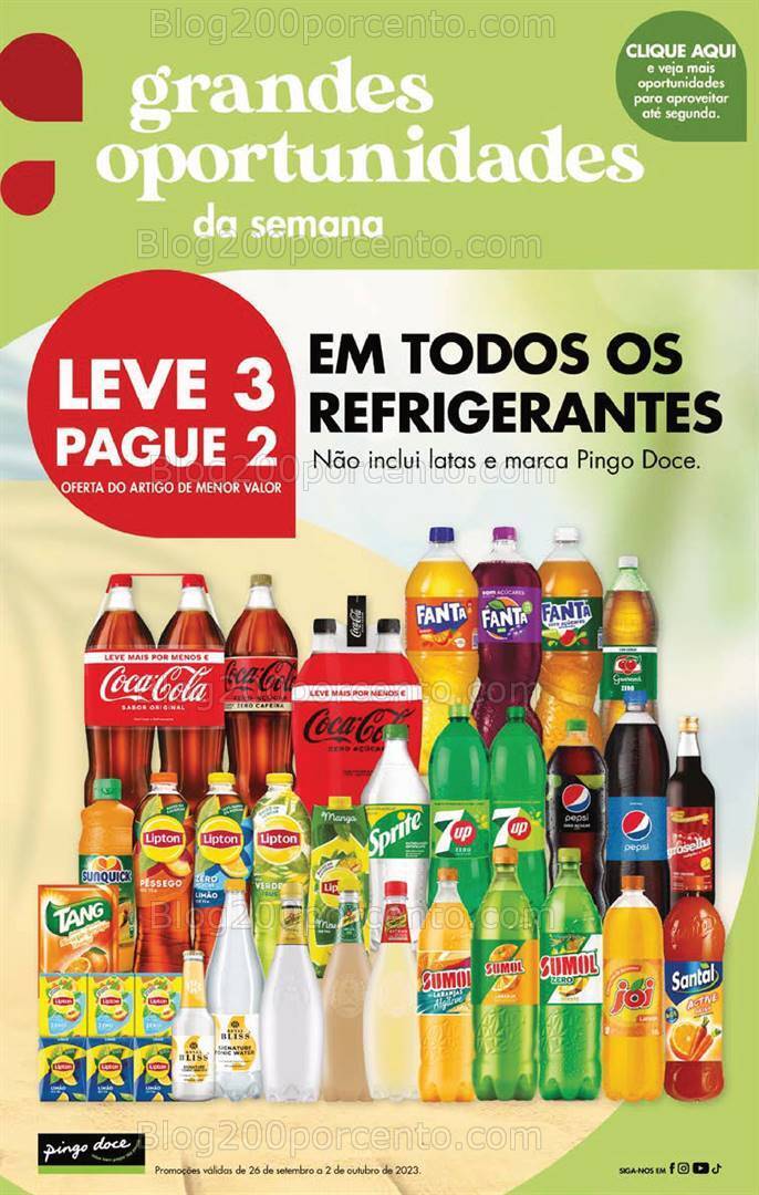 Antevisão Folheto PINGO DOCE Promoções Fim de Semana - 29 setembro a 2 outubro