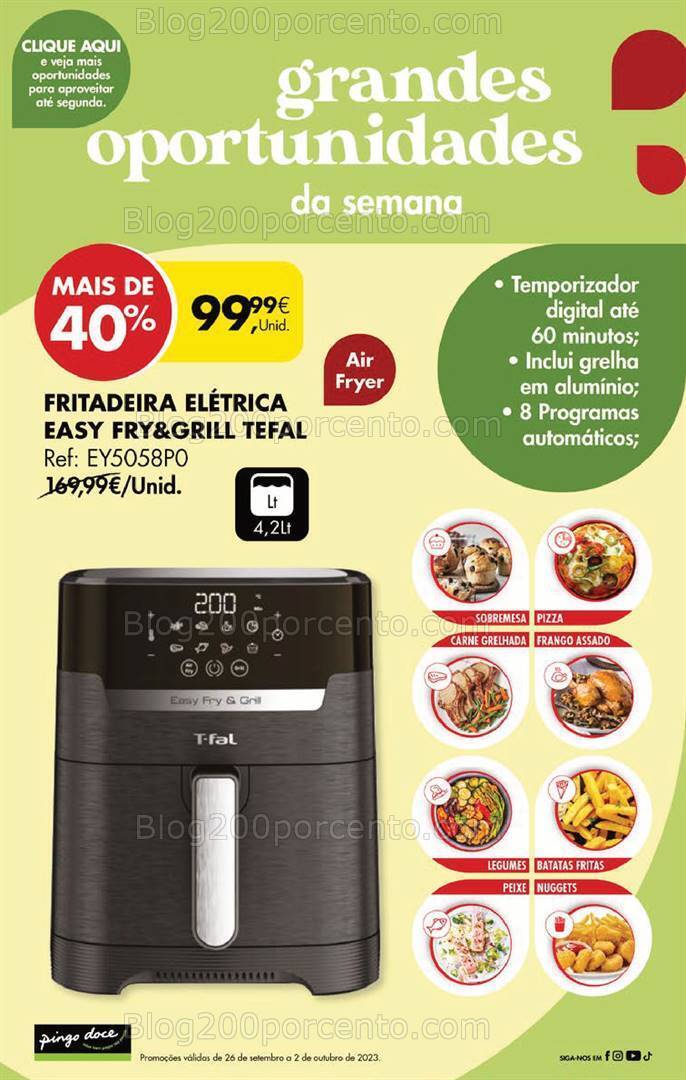 Antevisão Folheto PINGO DOCE Promoções Fim de Semana - 29 setembro a 2 outubro