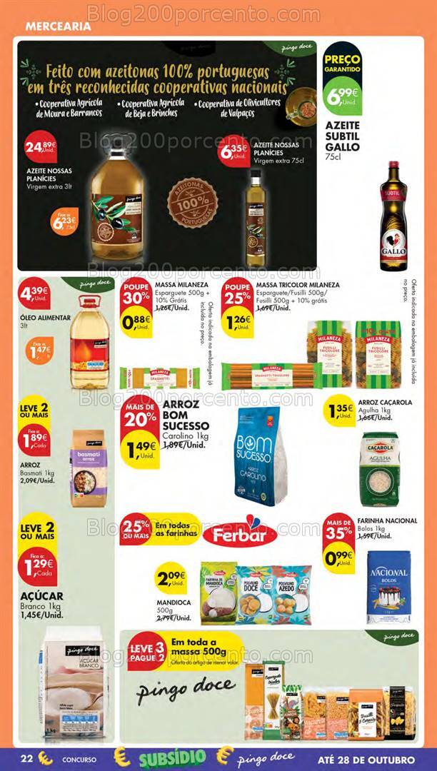 Antevisão Folheto PINGO DOCE Lojas Pequenas Promoções de 1 a 7 outubro