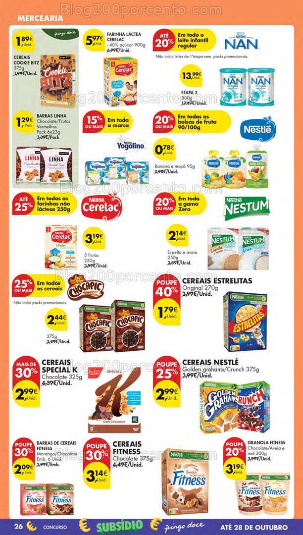 Antevisão Folheto PINGO DOCE Lojas Pequenas Promoções de 1 a 7 outubro