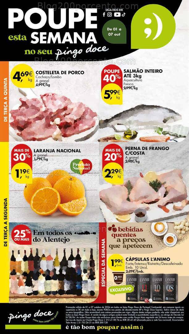 Antevisão Folheto PINGO DOCE Lojas Grandes Promoções de 1 a 7 outubro