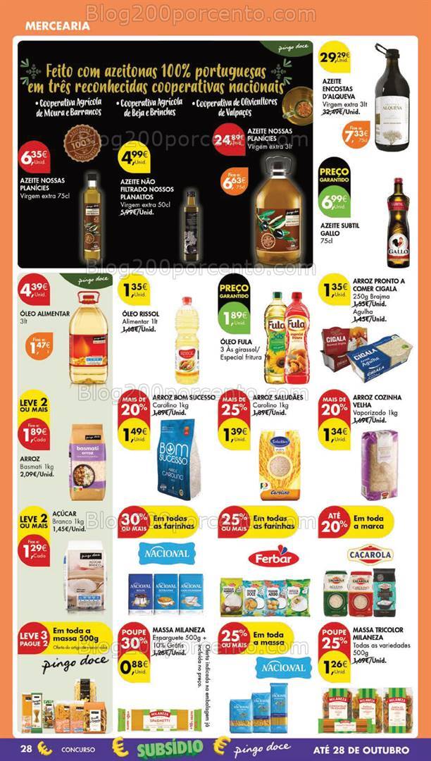 Antevisão Folheto PINGO DOCE Lojas Grandes Promoções de 1 a 7 outubro