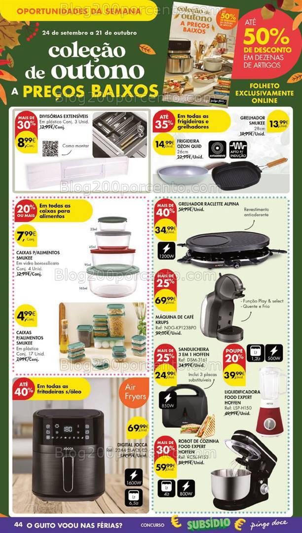 Antevisão Folheto PINGO DOCE Lojas Grandes Promoções de 1 a 7 outubro