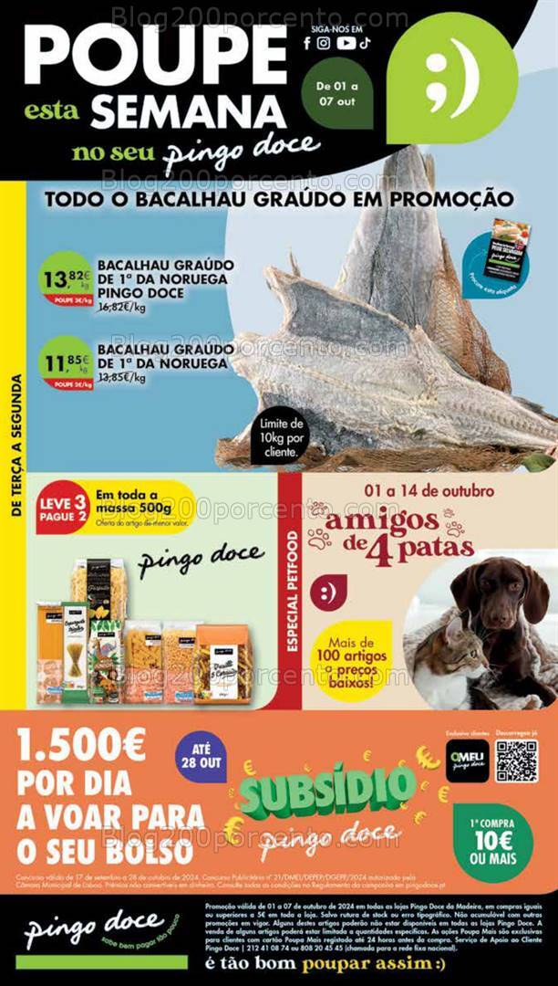 Antevisão Folheto PINGO DOCE Madeira Promoções de 1 a 7 outubro