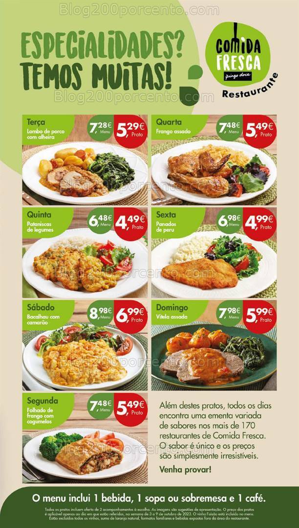 Antevisão Folheto PINGO DOCE Lojas Grandes Promoções de 3 a 9 outubro