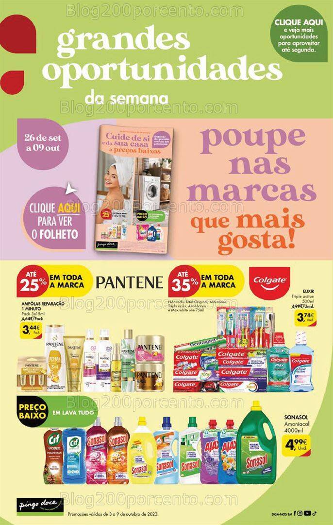 Antevisão Folheto PINGO DOCE Promoções Fim de Semana - 6 a 9 outubro