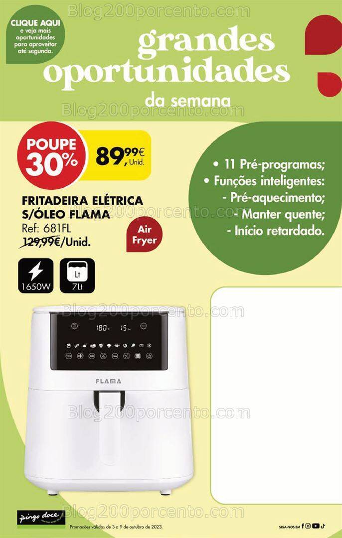 Antevisão Folheto PINGO DOCE Promoções Fim de Semana - 6 a 9 outubro