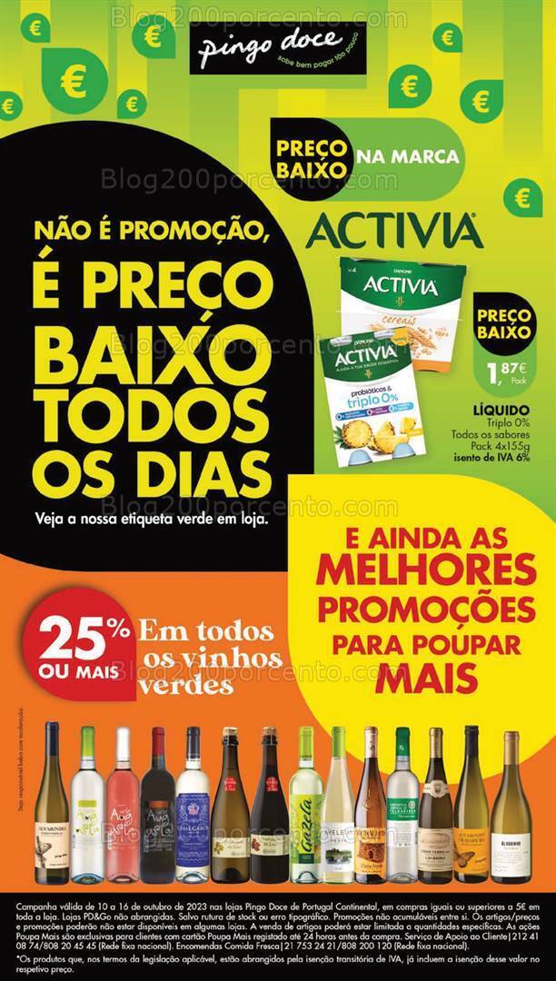 Antevisão Folheto PINGO DOCE Lojas Grandes Promoções de 10 a 16 outubro
