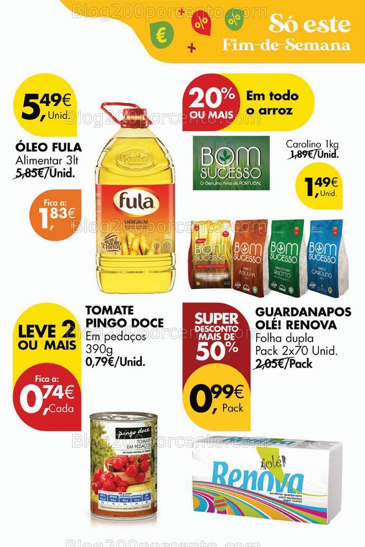 Antevisão Folheto PINGO DOCE Promoções Fim de Semana - 11 a 14 outubro