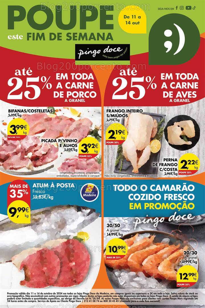 Antevisão Folheto PINGO DOCE Madeira Promoções Fim de Semana - 11 a 14 outubro