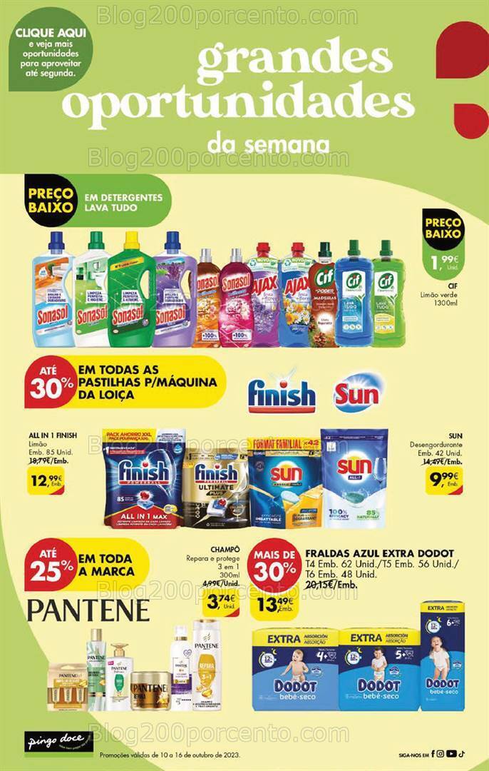 Antevisão Folheto PINGO DOCE Promoções Fim de Semana - 13 a 16 outubro