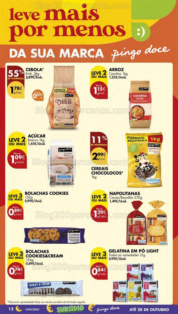 Antevisão Folheto PINGO DOCE Lojas Pequenas Promoções de 8 a 14 outubro