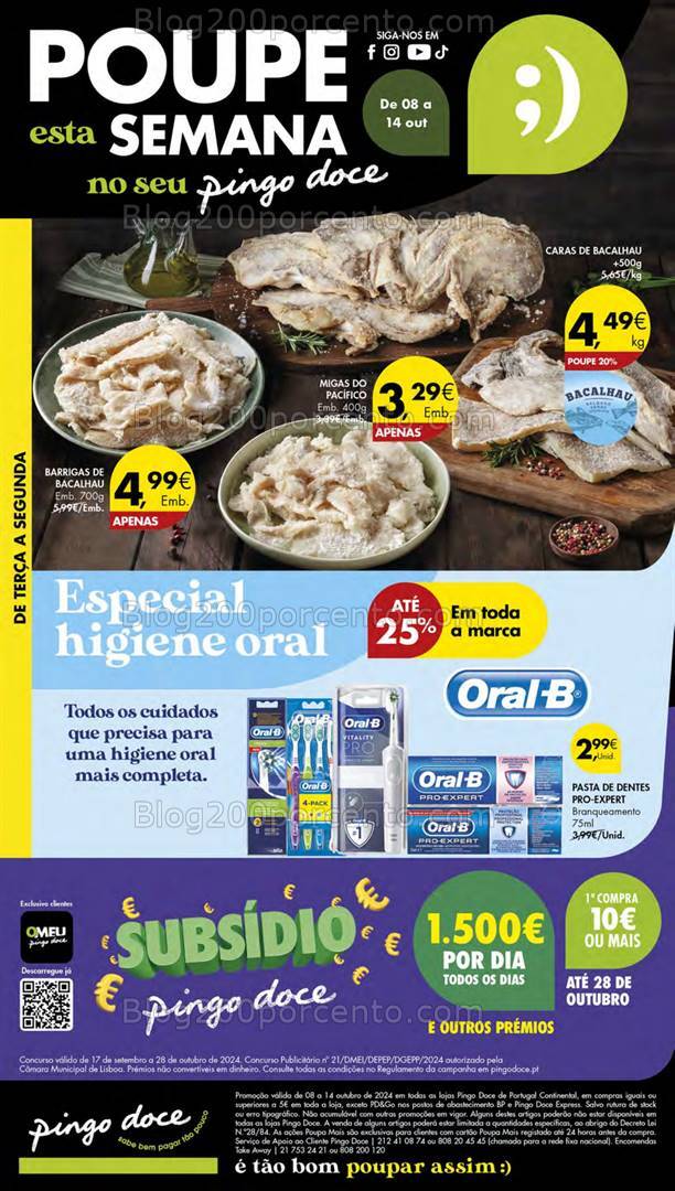 Antevisão Folheto PINGO DOCE Lojas Pequenas Promoções de 8 a 14 outubro