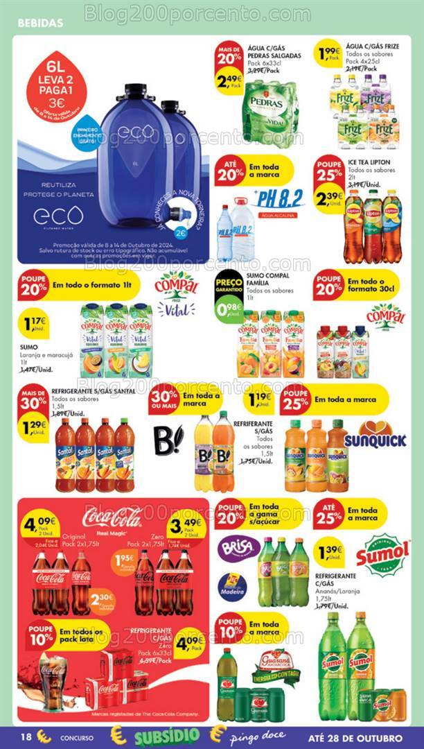Antevisão Folheto PINGO DOCE Madeira Promoções de 8 a 14 outubro