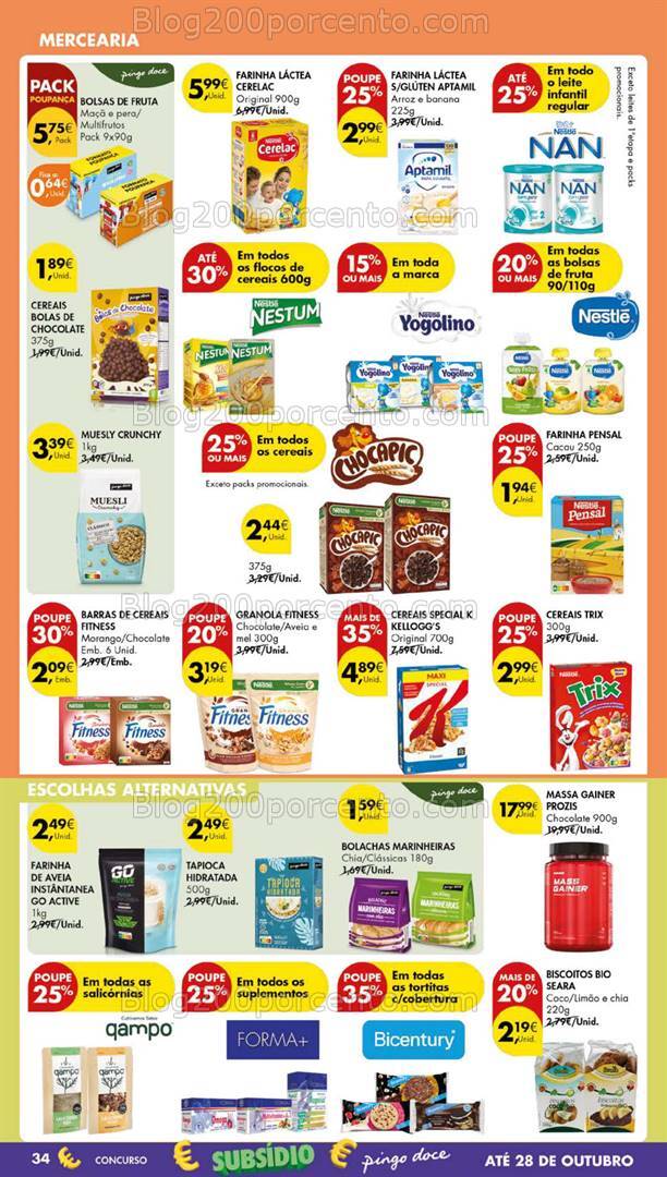 Antevisão Folheto PINGO DOCE Lojas Grandes Promoções de 15 a 21 outubro