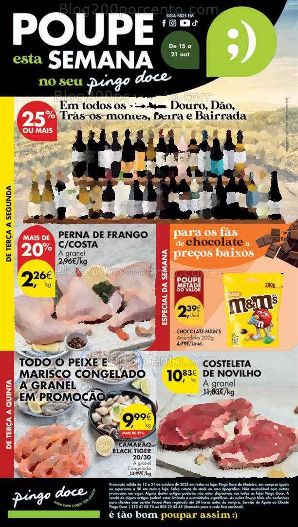Antevisão Folheto PINGO DOCE Madeira Promoções de 15 a 21 outubro