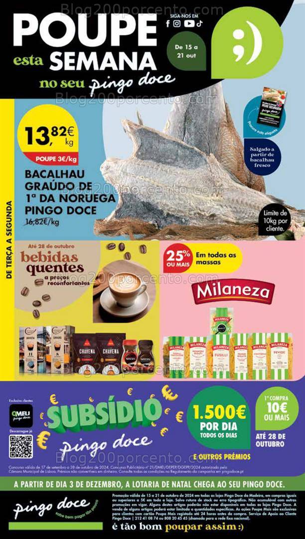 Antevisão Folheto PINGO DOCE Madeira Promoções de 15 a 21 outubro