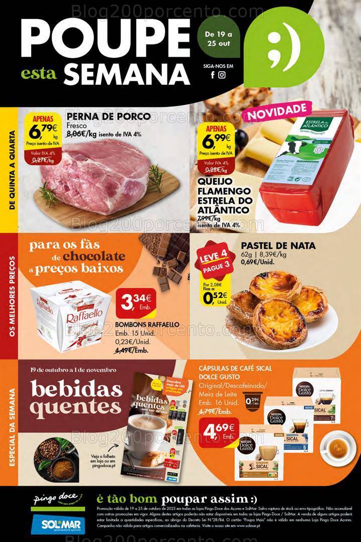 Antevisão Folheto PINGO DOCE Açores Promoções de 19 a 25 outubro