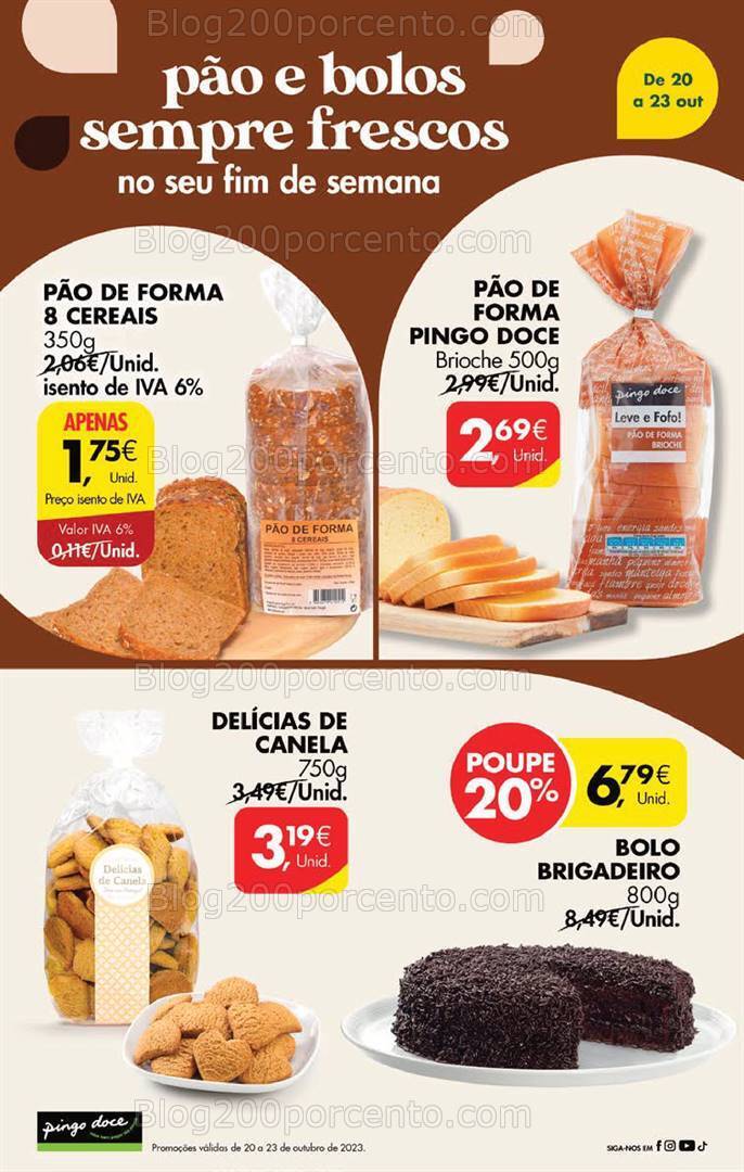 Antevisão Folheto PINGO DOCE Promoções Fim de Semana - 20 a 23 outubro