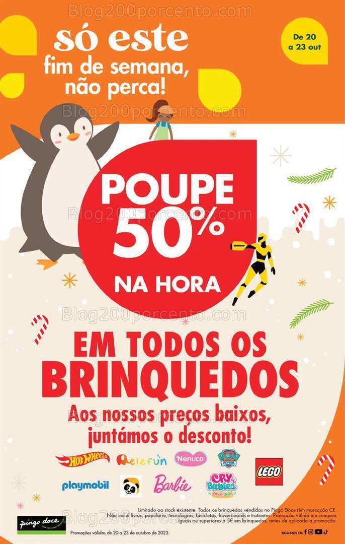 ALERTA - 50% desconto PINGO DOCE Brinquedos Fim de Semana - 20 a 23 outubro