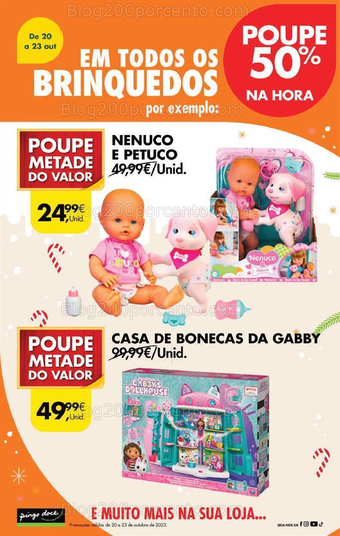 ALERTA - 50% desconto PINGO DOCE Brinquedos Fim de Semana - 20 a 23 outubro