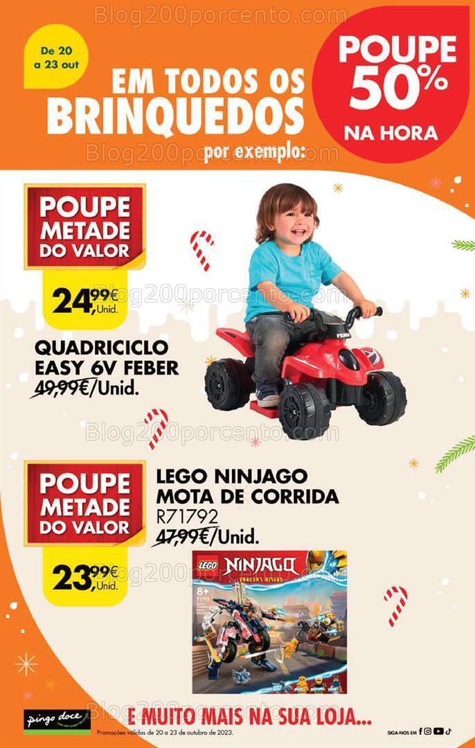 ALERTA - 50% desconto PINGO DOCE Brinquedos Fim de Semana - 20 a 23 outubro