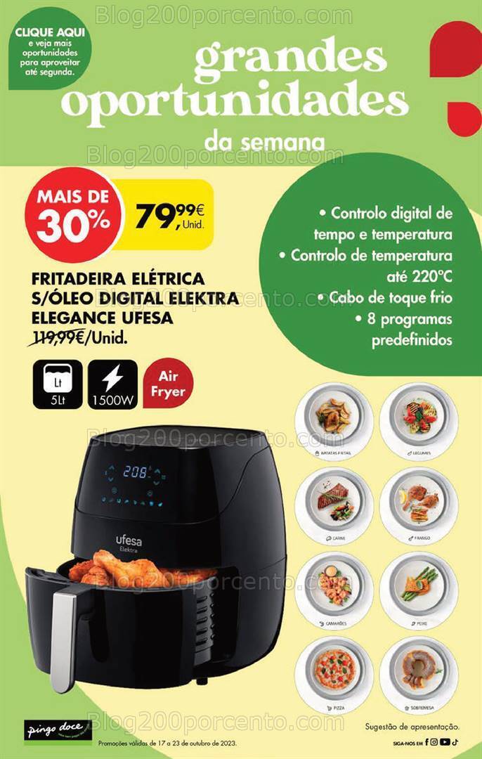 Antevisão Folheto PINGO DOCE Promoções Fim de Semana - 20 a 23 outubro