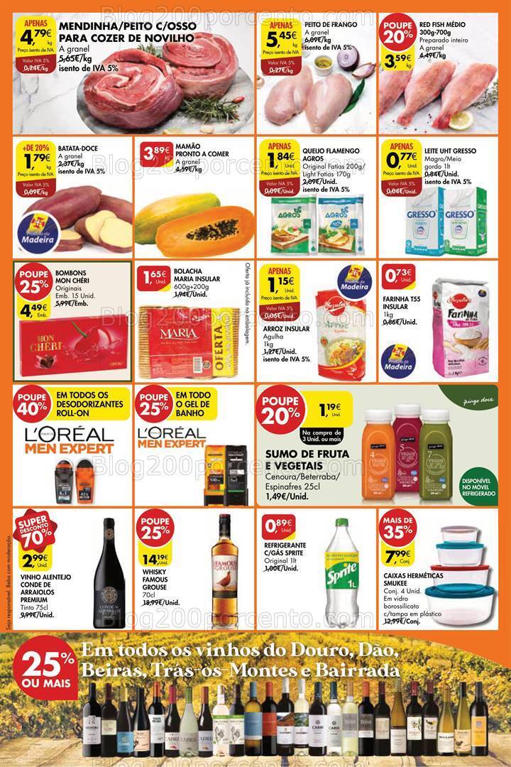 Antevisão Folheto PINGO DOCE Madeira Promoções Fim de Semana - 20 a 23 outubro