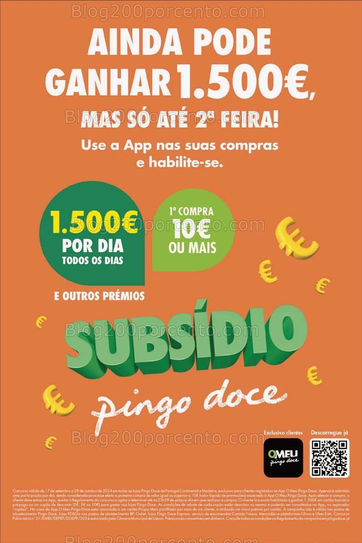 Antevisão Folheto PINGO DOCE Promoções de 25 a 27 outubro
