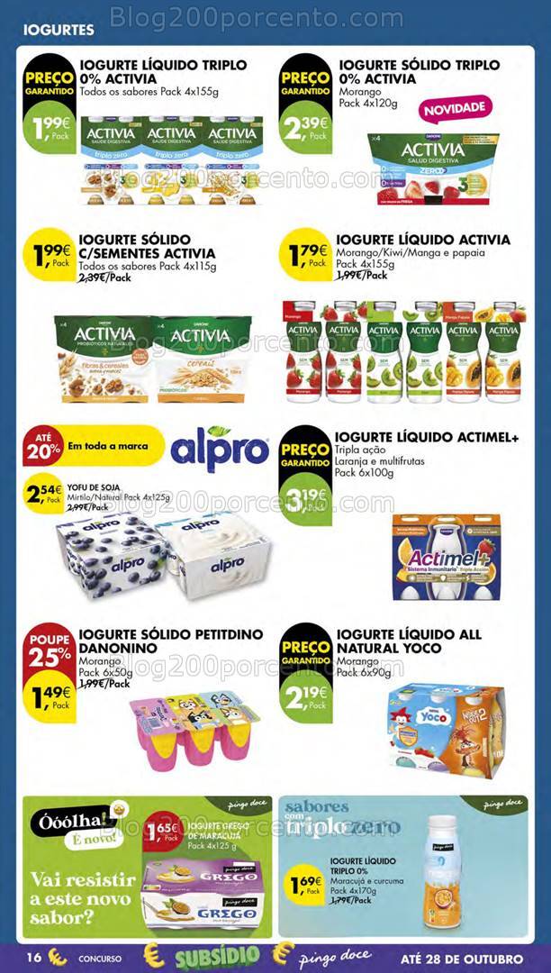 Antevisão Folheto PINGO DOCE Lojas Pequenas Promoções de 22 a 28 outubro