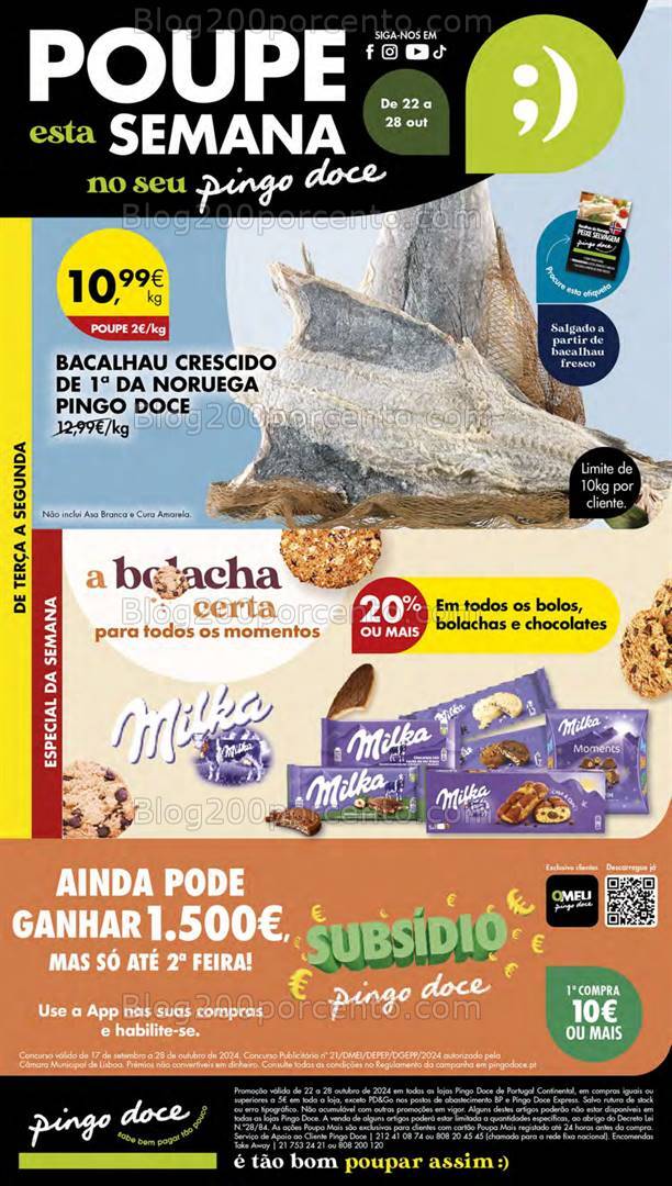 Antevisão Folheto PINGO DOCE Lojas Pequenas Promoções de 22 a 28 outubro