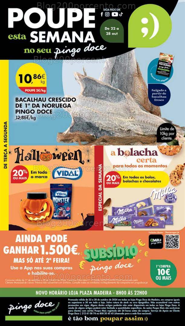 Antevisão Folheto PINGO DOCE Madeira Promoções de 22 a 28 outubro
