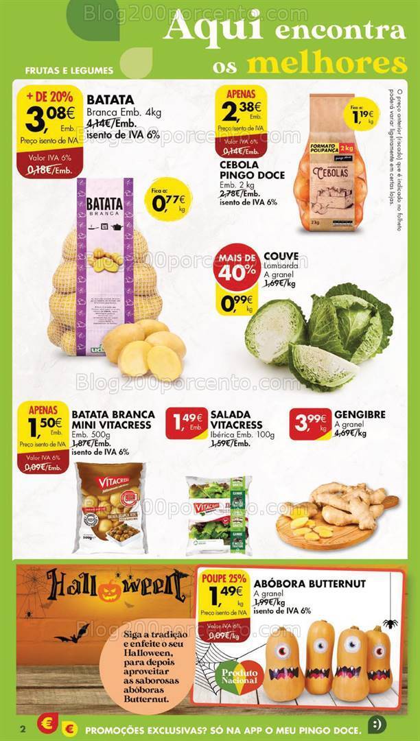 Antevisão Folheto PINGO DOCE lojas Grandes Promoções de 24 a 30 outubro
