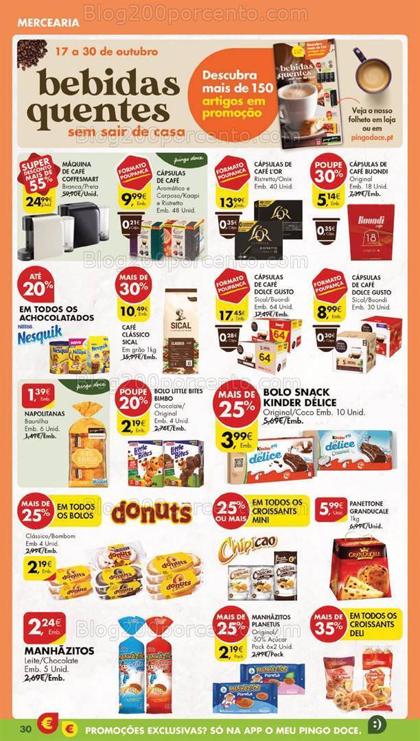 Antevisão Folheto PINGO DOCE lojas Grandes Promoções de 24 a 30 outubro
