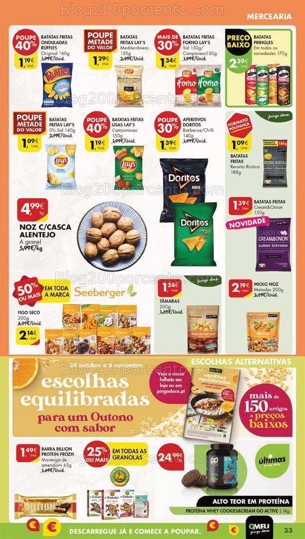 Antevisão Folheto PINGO DOCE lojas Grandes Promoções de 24 a 30 outubro