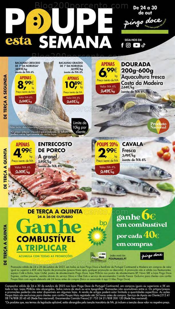 Antevisão Folheto PINGO DOCE Lojas Pequenas Promoções de 24 a 30 outubro