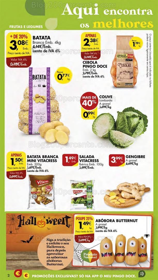 Antevisão Folheto PINGO DOCE Lojas Pequenas Promoções de 24 a 30 outubro