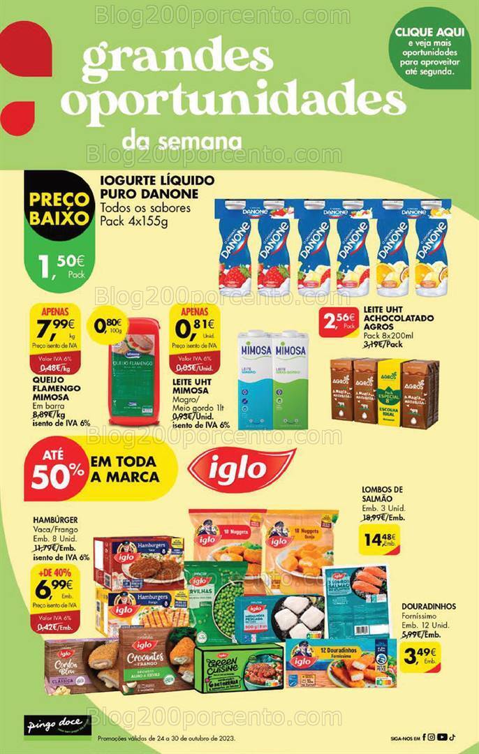 Antevisão Folheto PINGO DOCE Promoções Fim de Semana - 27 outubro a 1 novembro