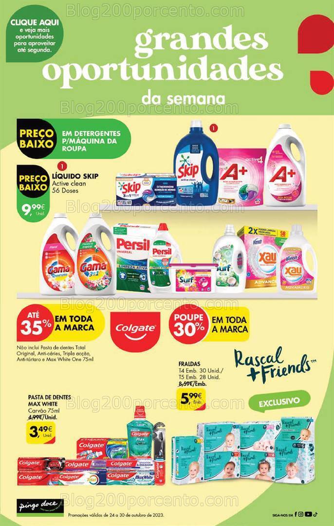 Antevisão Folheto PINGO DOCE Promoções Fim de Semana - 27 outubro a 1 novembro